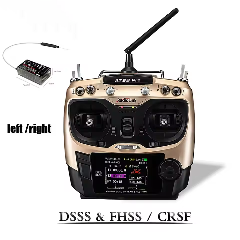 Radiolink AT9SPro 12CH 2.4G DS - Drone Racing Battery reseña y precio